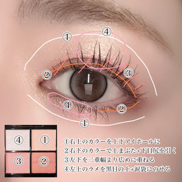 ルナソル アイシャドウ 新色 アイカラーレーションN 21 Peach Fusion ピーチフュージョン アイメイク