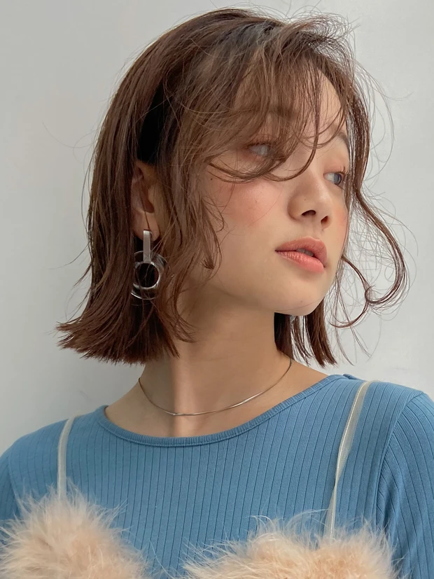 【30代＆40代向きヘア】ふわくしゅ感がお洒落をプッシュするカジュアルボブ_2_2