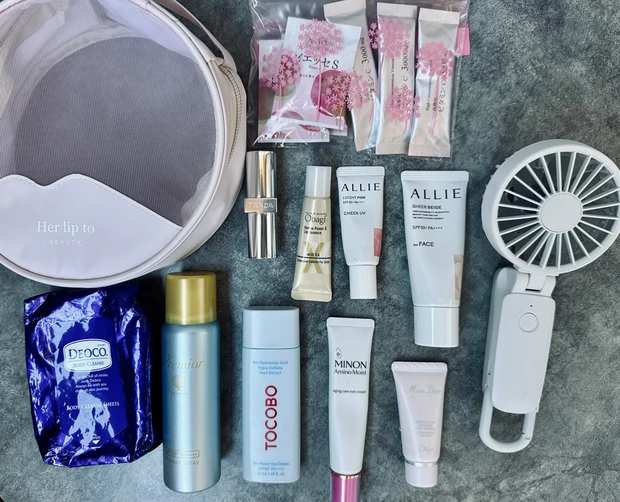 【インストラクターのポーチの中身】コレがあれば便利!猛暑の必需品は⁈愛用ポーチは【Her lip to BEAUTY × MAQUIA まんまるバニティポーチ】_3