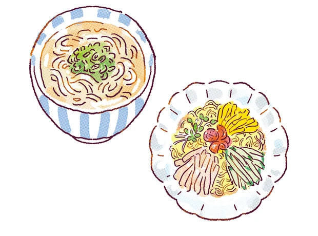 A 血糖値が上がりにくい具だくさんの冷やし中華