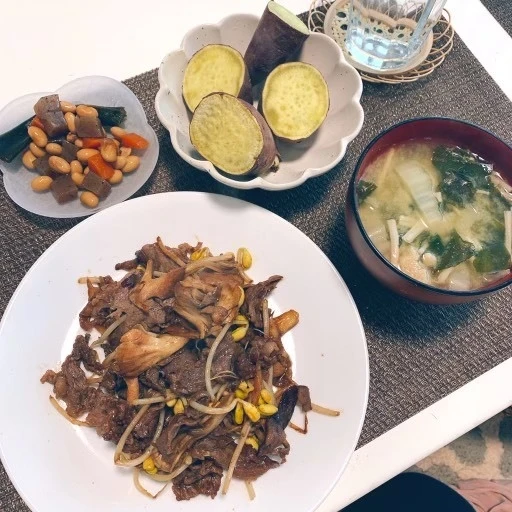 舞茸と牛肉のソテー