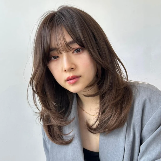 ミディアム ヘア 髪型 ヘアスタイル 大人 お洒落