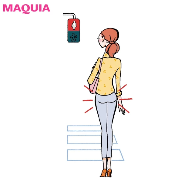 8秒×3回でOK！ 信号待ちのときにもできる簡単・肛筋ストレッチの基本編
