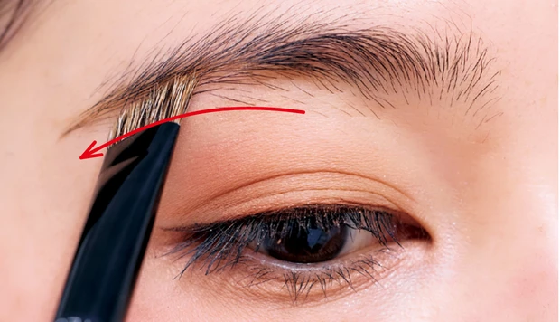 トレンド眉 「ふわゆるアーチ眉」の描き方3