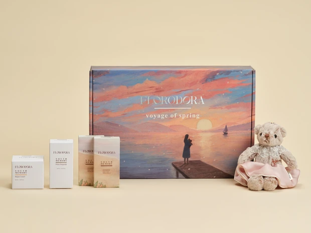 フローロドラ　Florodora　クリスマスコフレ　2025　ホリデー　ボヤージュオブスプリングテディベアキーリングセット