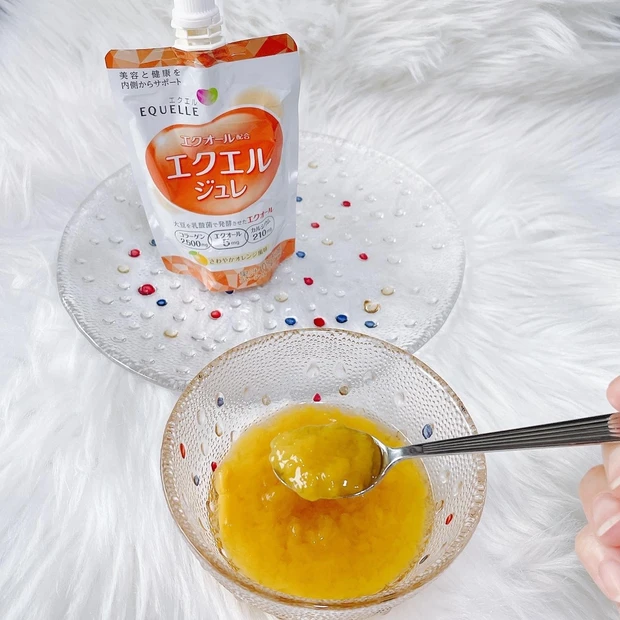 クラッシュゼリータイプ。甘酸っぱいオレンジ味！