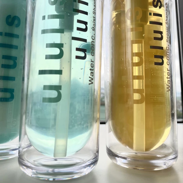 髪の水分量15％アップを目指した→　私はこの場面でそれを実感した。＆ハニーと共同開発のululis_2_2