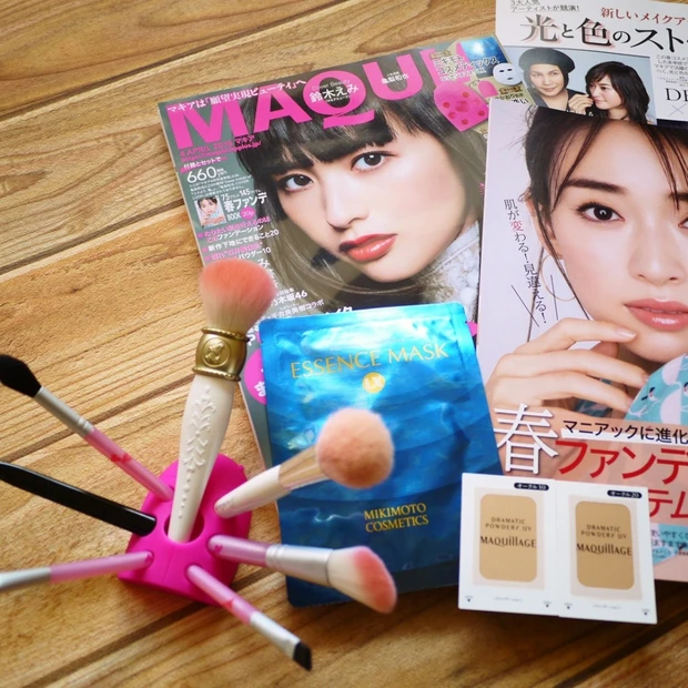 見付けたら即買い！ミキモトの1500円マスクとブラシ洗いツールも付いてくるMAQUIA4月号発売中！