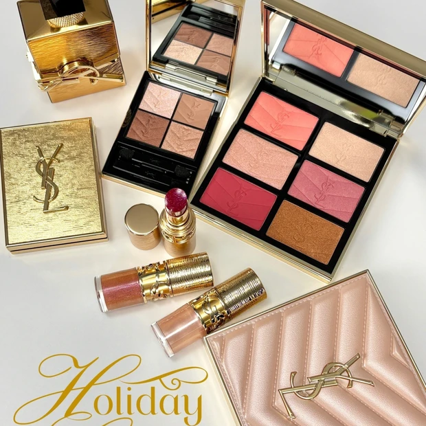 イブ・サンローランクリスマスコフレ 2024年クリスマスコフレ】YSL：人気リップやアイパレットが