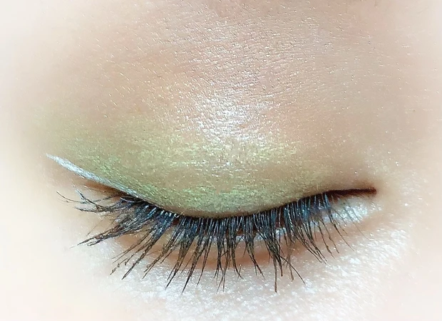 【ペールグリーンで透明感】to/oneのペタルリキッドアイシャドウで作るこなれeye☆_7_2