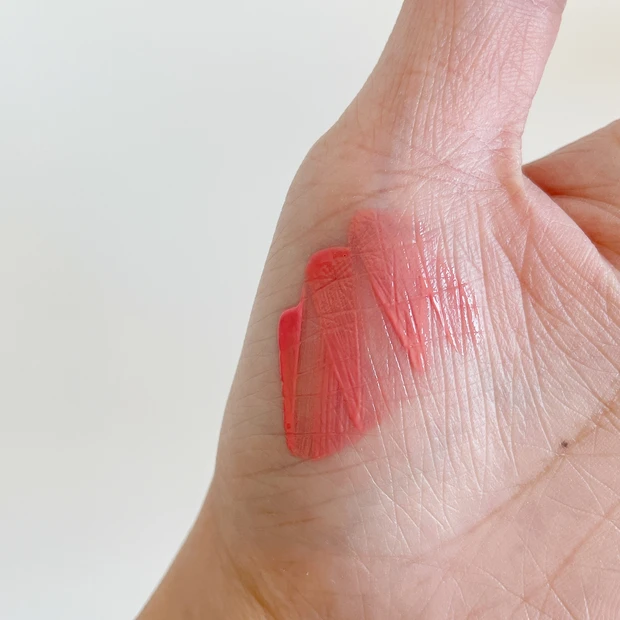 水彩チーク 02 マイラブリーピンク スウォッチ