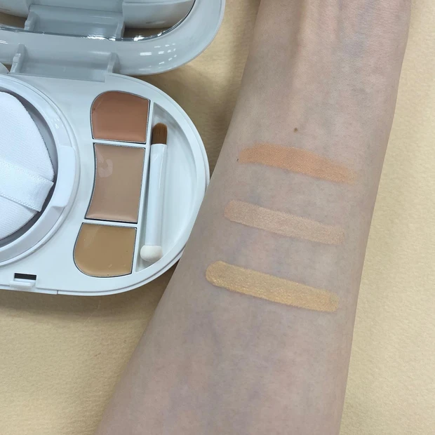 エフェクト ライク フィニッシュ ファンデーション キット、コンシーラーのスウォッチ