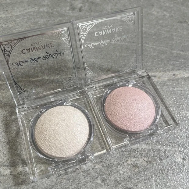 キャンメイク プチプラコスメ 愛用品 マキアインフルエンサー ムーングロウハイライター 01/02