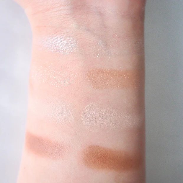 LUNASOL(ルナソル)アイカラーレーション 15 フローレスクラリティ  BIDOL THEアイパレ 104 本能のヌードベージュ　比較