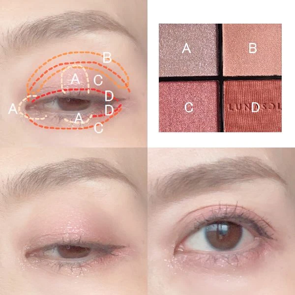 ＜21 Peach Fusion＞スウォッチ　メイクレシピ