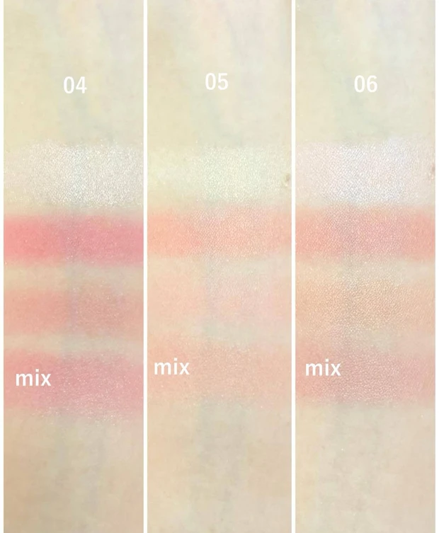 アナ スイ ローズ ミックス フェイスカラー スウォッチ 04～06