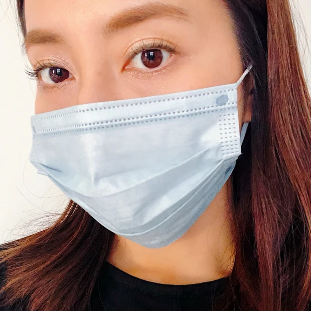 ブルー不織布マスク