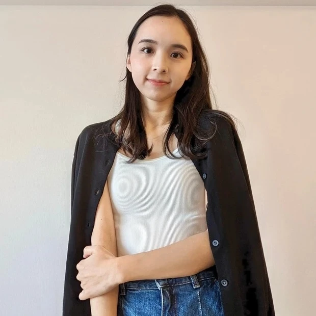 おすすめユニクロ UVカット【カーディガン】 UVカットジャージークルーネックカーディガン(長袖)コーディネート