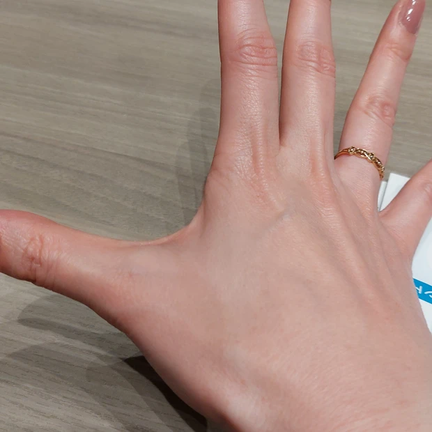 キュレル パウダーバーム なじませた様子