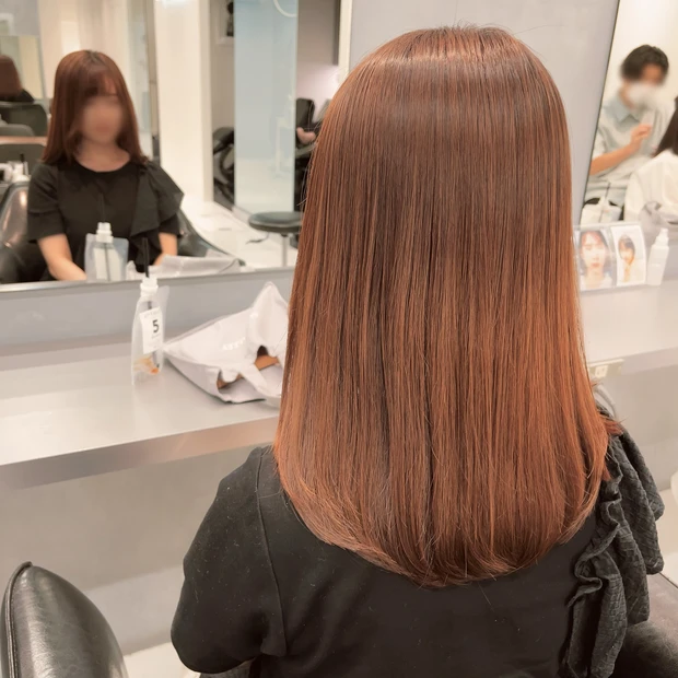 ストレートパーマ左側