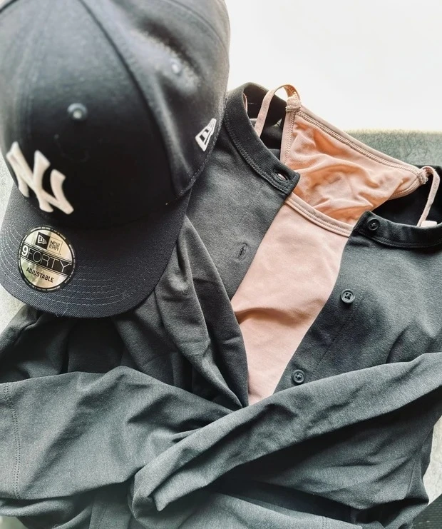 おすすめユニクロ UVカット【カーディガン】 UVカットジャージークルーネックカーディガン(長袖)コーディネート