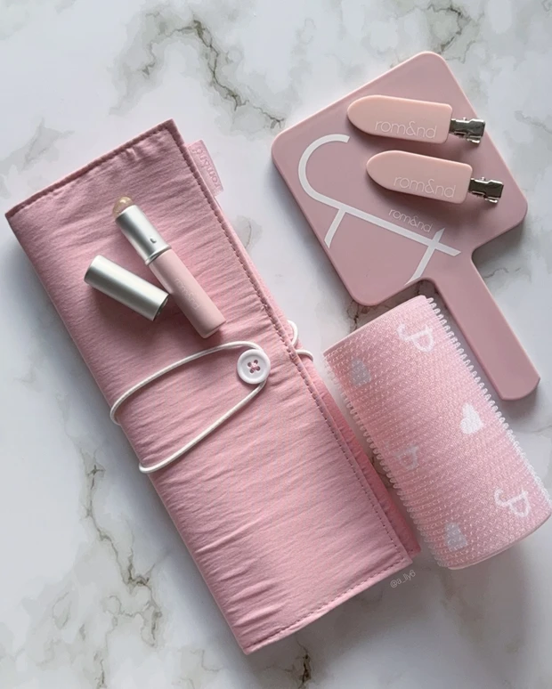 ロムアンド 韓国 romand rom&nd メイク ツール 道具 パフ ブラシ ドンキ 限定 日本 プチプラ ピンク