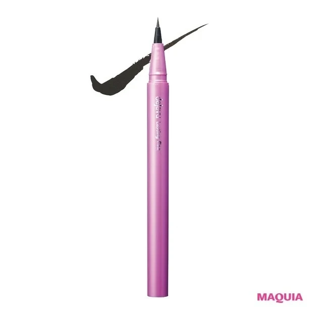 プチプラコスメグランプリ【アイライナー部門ランキング】2位　デジャヴュ ラスティンファインE  ショート筆リキッド ディープブラック