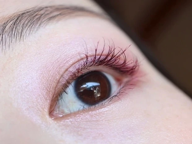 【桜コスメ】桜色アイシャドウをメインに使った春メイク_目元アップ2