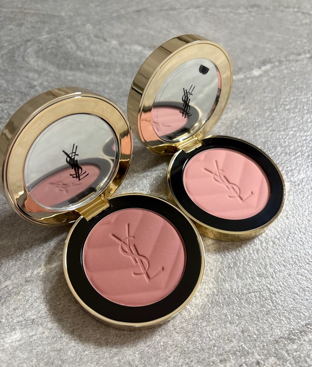 イヴ・サンローラン ボーテ　YSL メイクミーブラッシュ パウダー　チーク　限定　新色　2026 夏　イエベ　ブルベ　人気　No.23 ホット モーヴ　No.68ペパリー ピンク