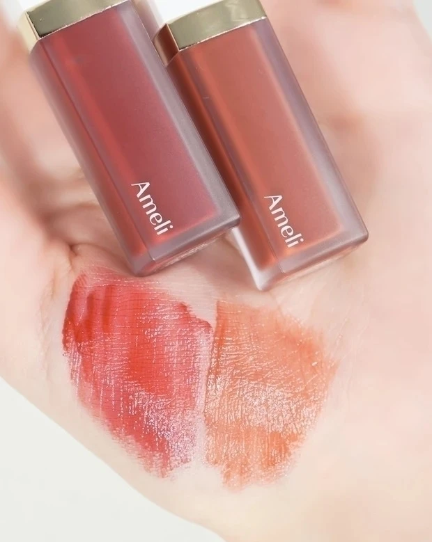 白湯メイク　💄　アメリ ナルシシズム リップティント 714 ヴァンプティント　723 テイスティン