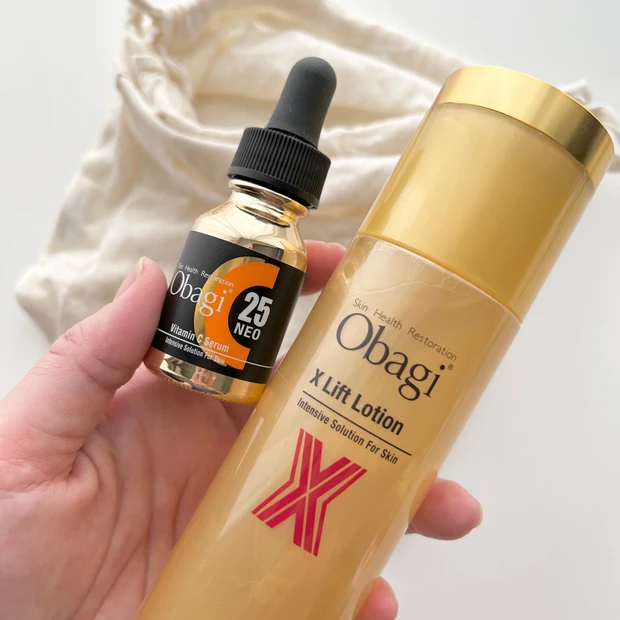 【毛穴悩みに】ビタミンC美容液のパイオニア［オバジC25セラム NEO］と［オバジX リフトローション］でキメ・ハリケア【マスク荒れにも】_9