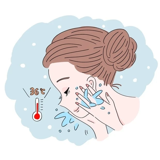 花粉などの影響で不調を感じたらどうケアする?_クレンジングや洗顔の洗い流しは、36℃の水に近いぬるま湯が正解。