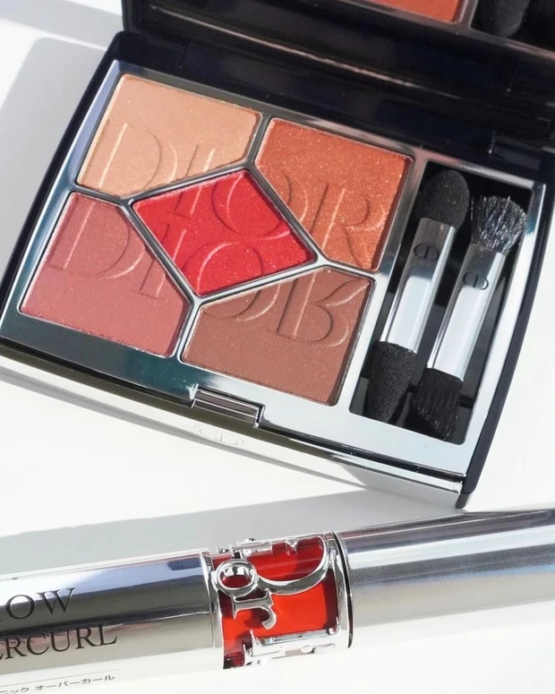 Diorの2022秋コレをスウォッチ！紅葉のような赤みカラーで秋のカラーメイクにも。マスカラとアイシャドウを大紹介🍁_2_2