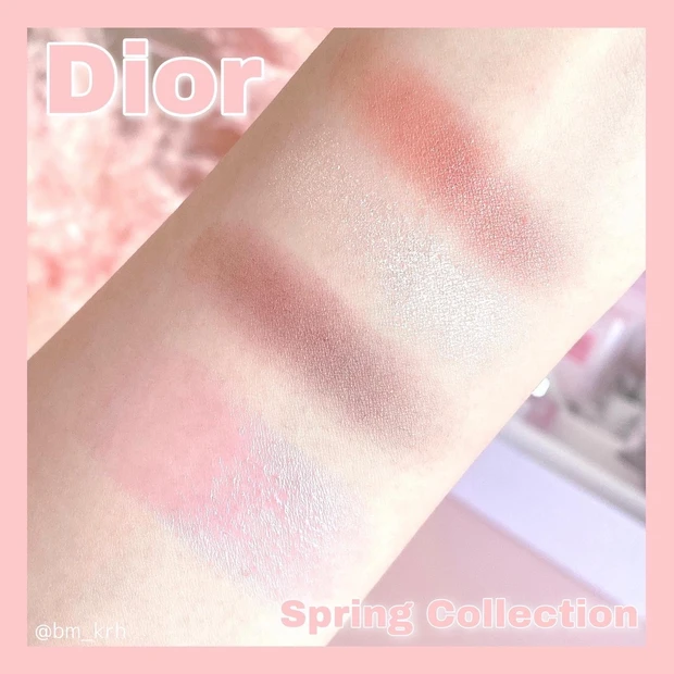 【Dior スプリング コレクション 2021 】トリオ ブリック パレット& スティック グロウを使用して春メイク💄🌸(メイク動画付き)_8
