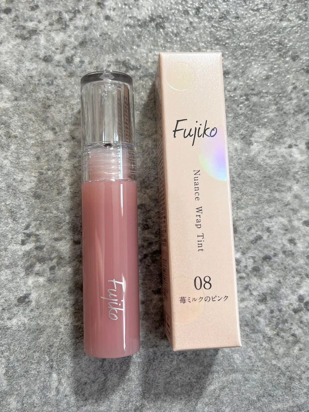 フジコ　ニュアンスラップティント　新色　2025 08 09 苺ミルクのピンク  小豆ミルクのベージュ 田中みな実