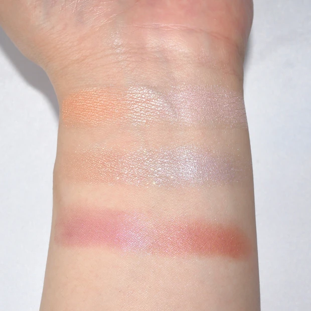 キャンメイク(CANMAKE) ジューシーピュアアイズ 15 サンセットキス 16 シルエットサンライズ スウォッチ