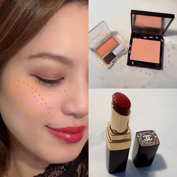 【鬼滅の刃 推しキャラ色メイク】シャネル秋コスメ・手持ちコスメ使って炎柱 煉獄杏寿郎風メイクをしてみた🔥秋メイクにも使える◎_4_2