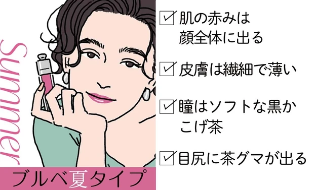 ブルベ夏タイプの特徴
