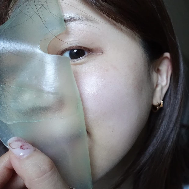 Luvum(ラビューム) ビタミンCゲルマスク 使用後のツヤ肌