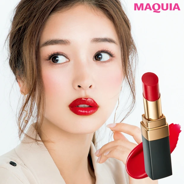 モテ美肌に即変! イエベ肌はトマトレッドのリップで瞬時にトーンアップ