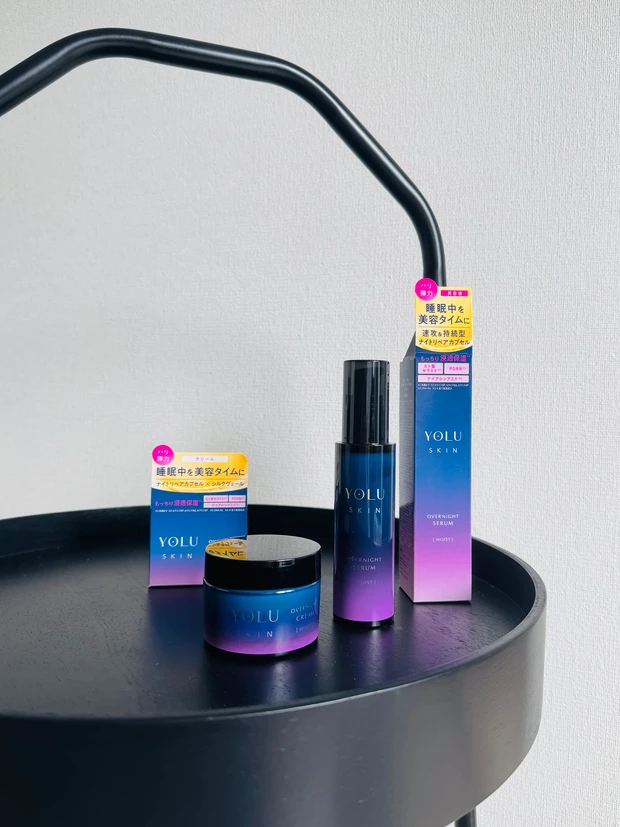 YOLUのオーバーナイトセラム&クリーム
