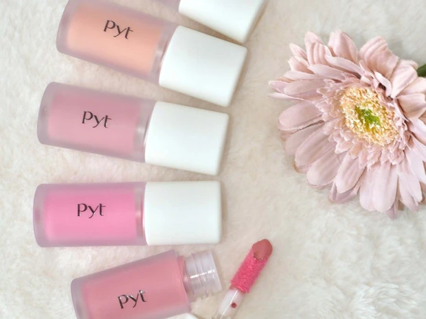 【韓国コスメ】Pyt（ピュット）の「ゲンバリキッドチーク」をスウォッチ！ ダソム先生監修コスメ