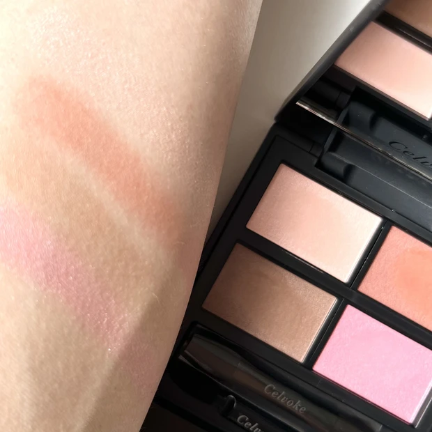 ２パターンのメイクしました！春コスメ♡【Celvoke】ヴァティック アイパレット07＜2023 S/S Makeup Collection＞メインカラーは細かいラメのシアーなピンク！_3_1