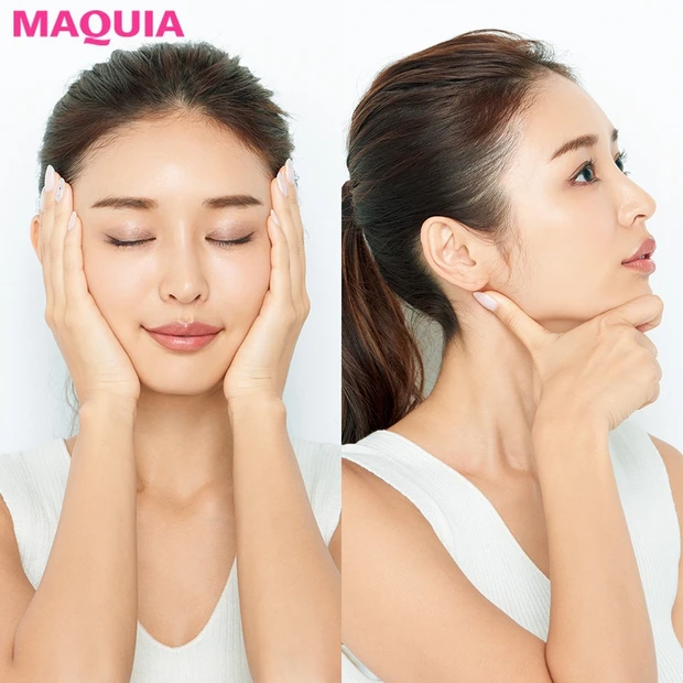 顔がひと周り小さく!?  寝て押すだけの小顔マッサージでフェイスラインが…