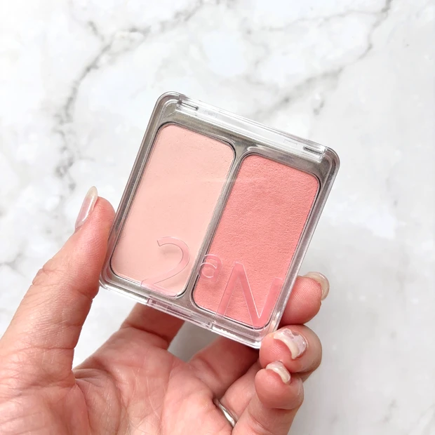 イエベ春のプチプラベストコスメ2025、第3位は「2aN デュアルチーク 11 ジューシーピーチ」