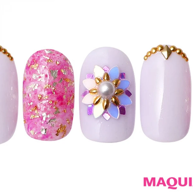 好感度高めな「インパクトビジュー」ネイルで、モテはいただき！