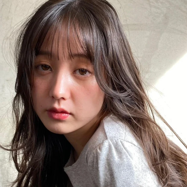 【美人印象ロングヘア】暗髪×透明感で仕上げる、大人の小顔見えロング