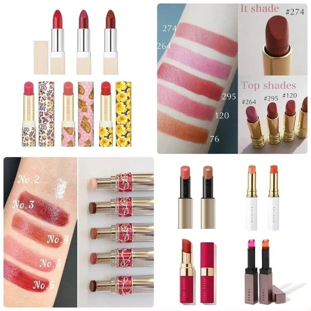 人気ブランドの春新色・限定色リップが勢ぞろい！ 発売日やおすすめカラーのスウォッチをチェック