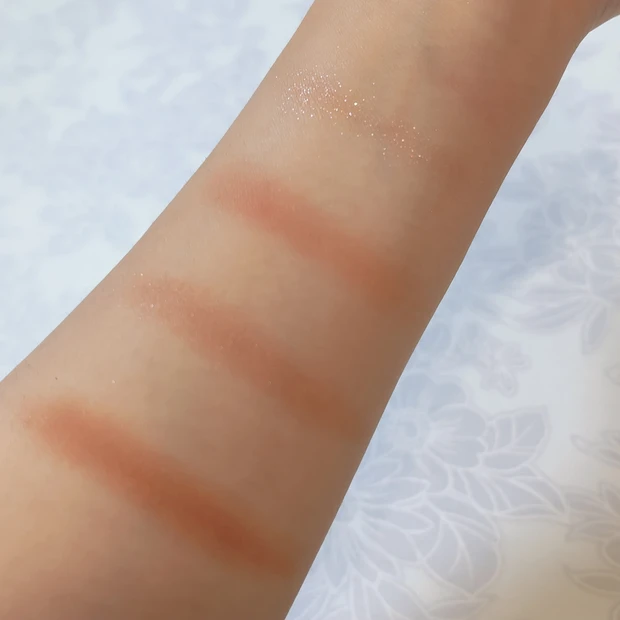 ザ アイシャドウ パレット 105のスウォッチ①