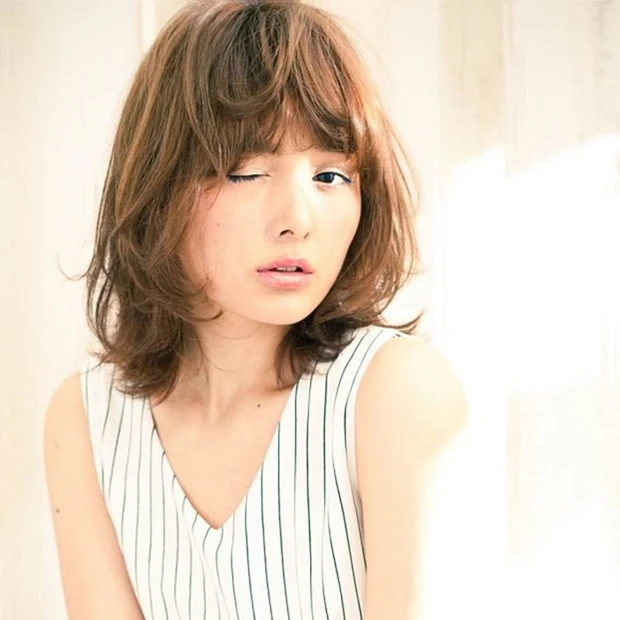 前髪ありでも甘すぎないおしゃれヘア★ 注目のマッシュレイヤー